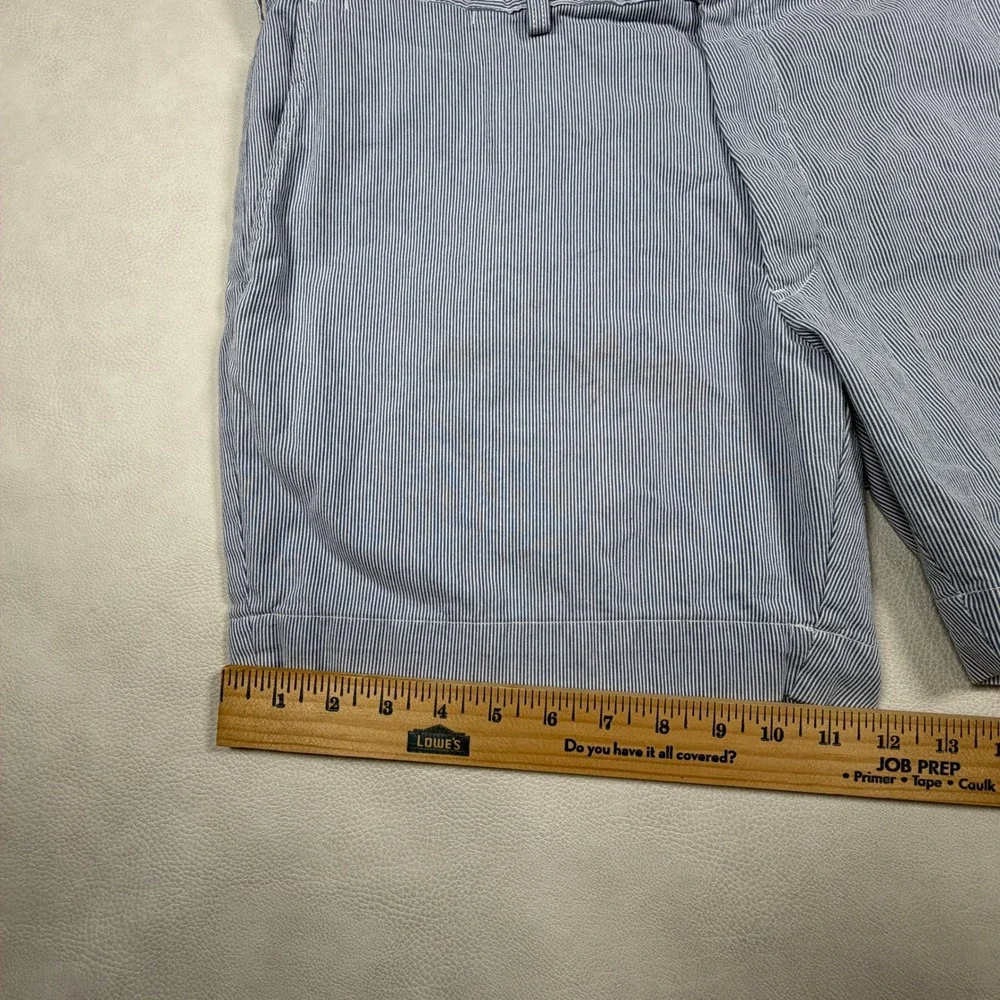 Polo Ralph Lauren‎ Mens Size 38 Blue White Pin Striped Classic Fit Shorts